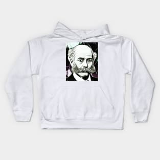 Joseph Bazalgette Black And White Portrait | Joseph Bazalgette Artwork 4 Kids Hoodie